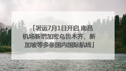 暑运7月1日开启 南昌机场新增加密乌鲁木齐、新加坡等多条国内国际航线