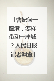 曹妃甸一座港，怎样带动一座城？人民日报记者调查