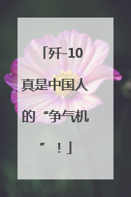 歼-10真是中国人的“争气机”！