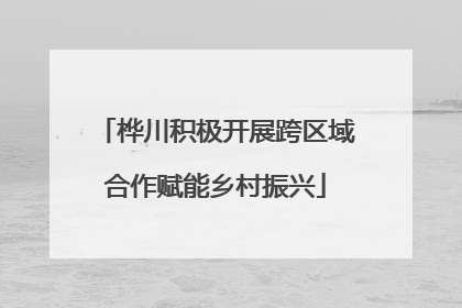 桦川积极开展跨区域合作赋能乡村振兴