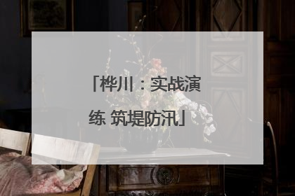桦川：实战演练 筑堤防汛