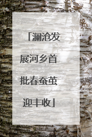 澜沧发展河乡首批春蚕茧迎丰收