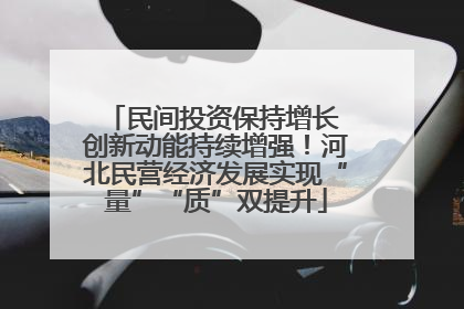 民间投资保持增长 创新动能持续增强！河北民营经济发展实现“量”“质”双提升