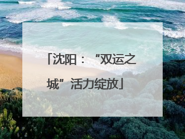 沈阳：“双运之城”活力绽放