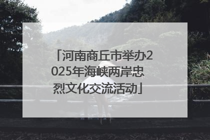 河南商丘市举办2025年海峡两岸忠烈文化交流活动