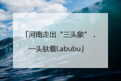河南走出“三头象”，一头驮着Labubu