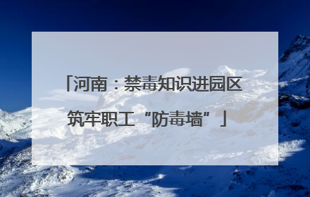 河南：禁毒知识进园区 筑牢职工“防毒墙”