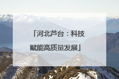 河北芦台：科技赋能高质量发展