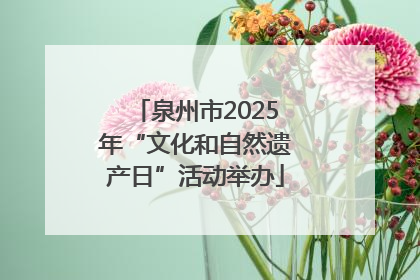 泉州市2025年“文化和自然遗产日”活动举办