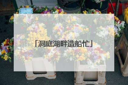 洞庭湖畔造船忙