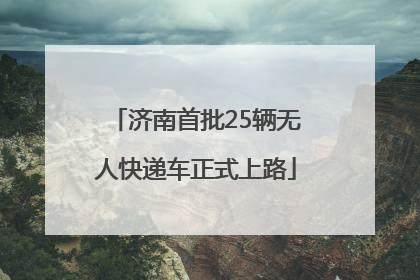 济南首批25辆无人快递车正式上路