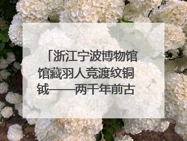 浙江宁波博物馆馆藏羽人竞渡纹铜钺——两千年前古人如何竞渡