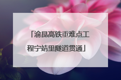 渝昆高铁重难点工程宁靖里隧道贯通
