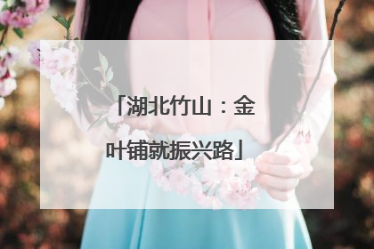湖北竹山：金叶铺就振兴路