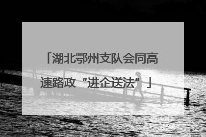 湖北鄂州支队会同高速路政“进企送法”
