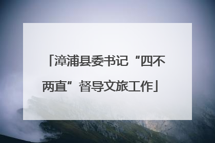 漳浦县委书记“四不两直”督导文旅工作