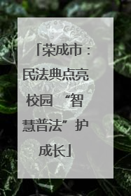 荣成市：民法典点亮校园 “智慧普法”护成长