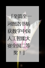 至简至一河图洛书斩获数字中国人工智能大赛全国二等奖！