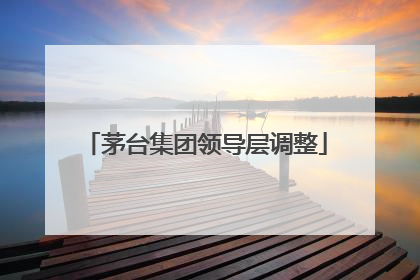 茅台集团领导层调整