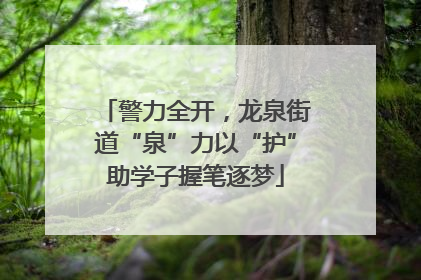 警力全开，龙泉街道“泉”力以“护”助学子握笔逐梦