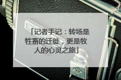记者手记：转场是牲畜的迁徙，更是牧人的心灵之旅