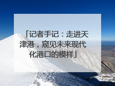 记者手记：走进天津港，窥见未来现代化港口的模样