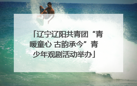 辽宁辽阳共青团“青暖童心 古韵承今”青少年观剧活动举办