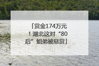 赏金174万元！湖北这对“80后”姐弟被悬赏