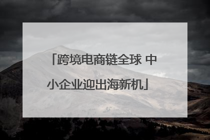 跨境电商链全球 中小企业迎出海新机