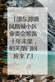 邵东邦盛凤凰城小区业委会筹备十年未果，相关部门回应来了
