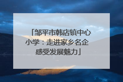 邹平市韩店镇中心小学：走进家乡名企 感受发展魅力