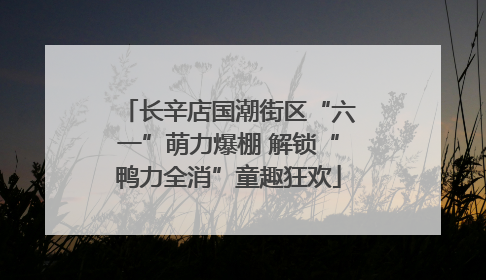 长辛店国潮街区“六一”萌力爆棚 解锁“鸭力全消”童趣狂欢