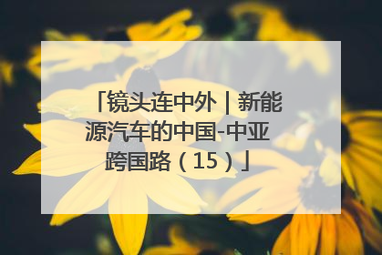 镜头连中外｜新能源汽车的中国-中亚跨国路（15）