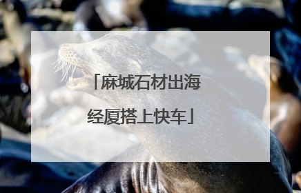 麻城石材出海 经厦搭上快车
