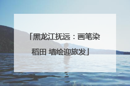 黑龙江抚远：画笔染稻田 墙绘迎旅发