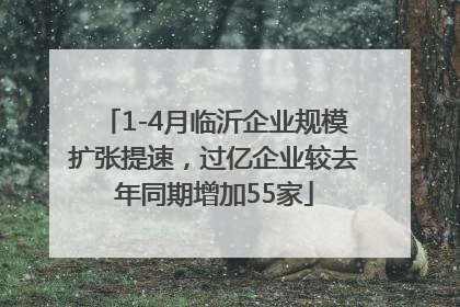 1-4月临沂企业规模扩张提速，过亿企业较去年同期增加55家