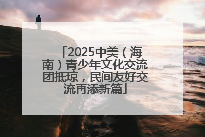 2025中美（海南）青少年文化交流团抵琼，民间友好交流再添新篇