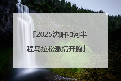 2025沈阳和河半程马拉松激情开跑