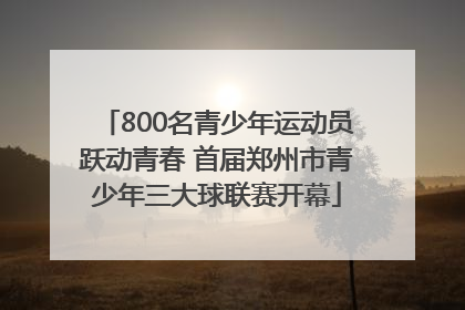 800名青少年运动员跃动青春 首届郑州市青少年三大球联赛开幕