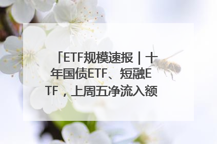 ETF规模速报｜十年国债ETF、短融ETF，上周五净流入额均超20亿元