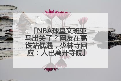 NBA球星文班亚马出关了？网友在高铁站偶遇，少林寺回应：人已离开寺院